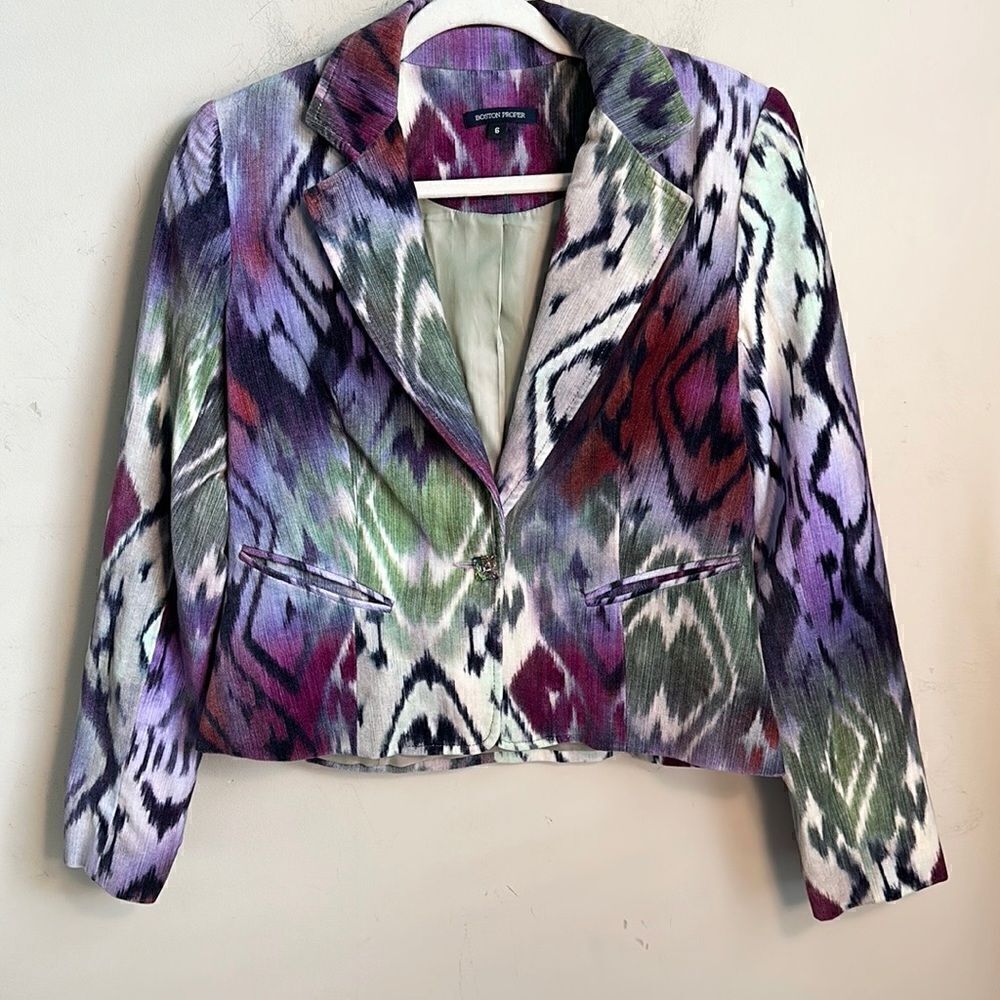 Boston Proper Ikat Blazer 6